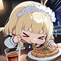やったらめったらおっ好み焼きもぐもぐメイドっちゃん 5枚目