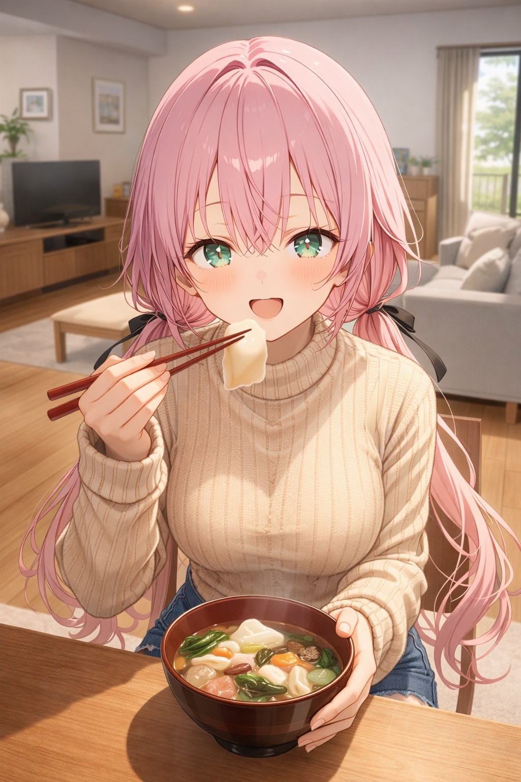 お家でお雑煮 | の人気AIイラスト・グラビア