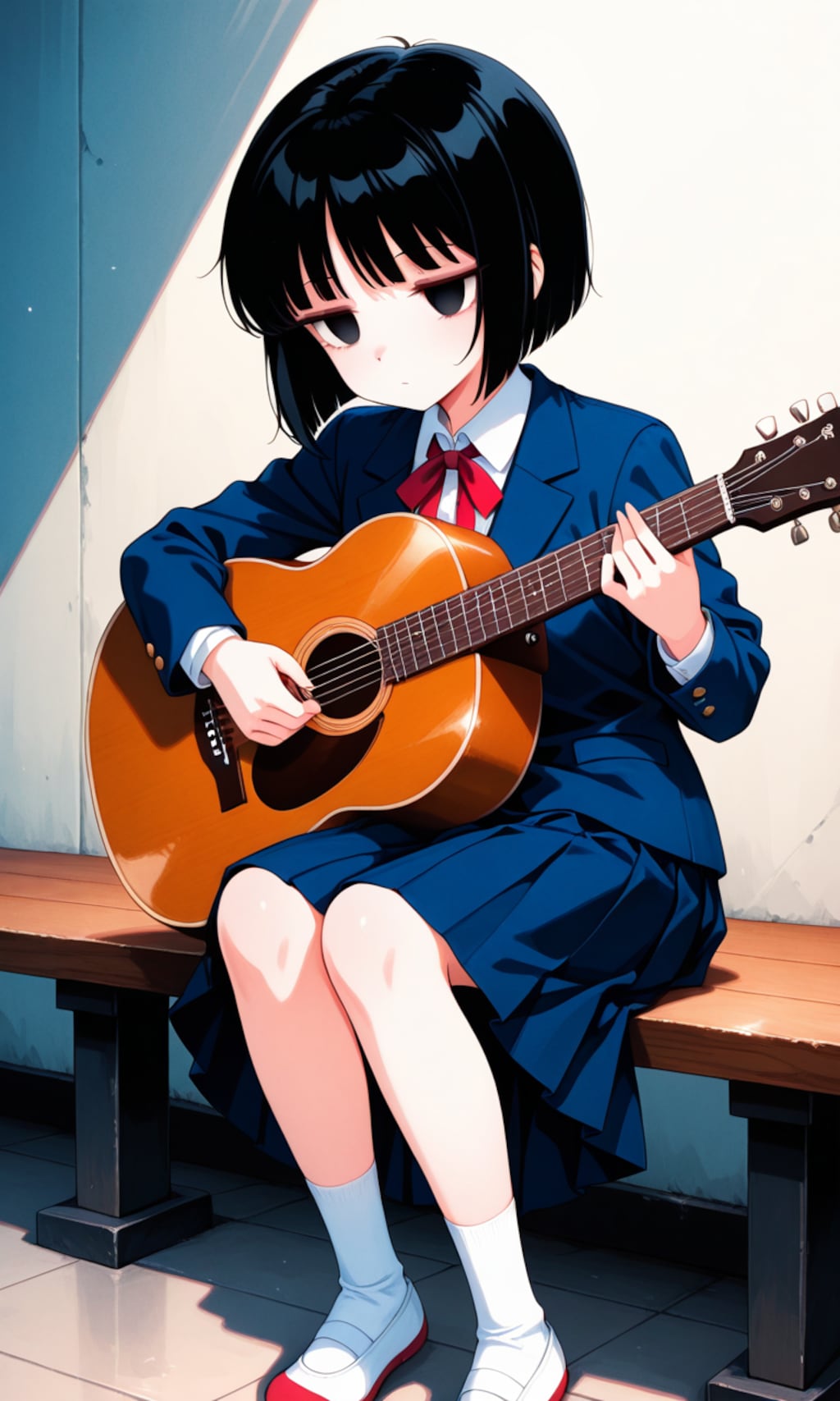 ギター弾くジト目ちゃん