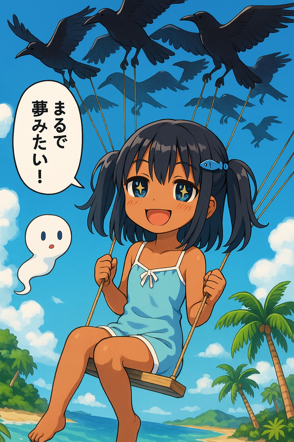 カラスで空飛ぶこなつちゃん