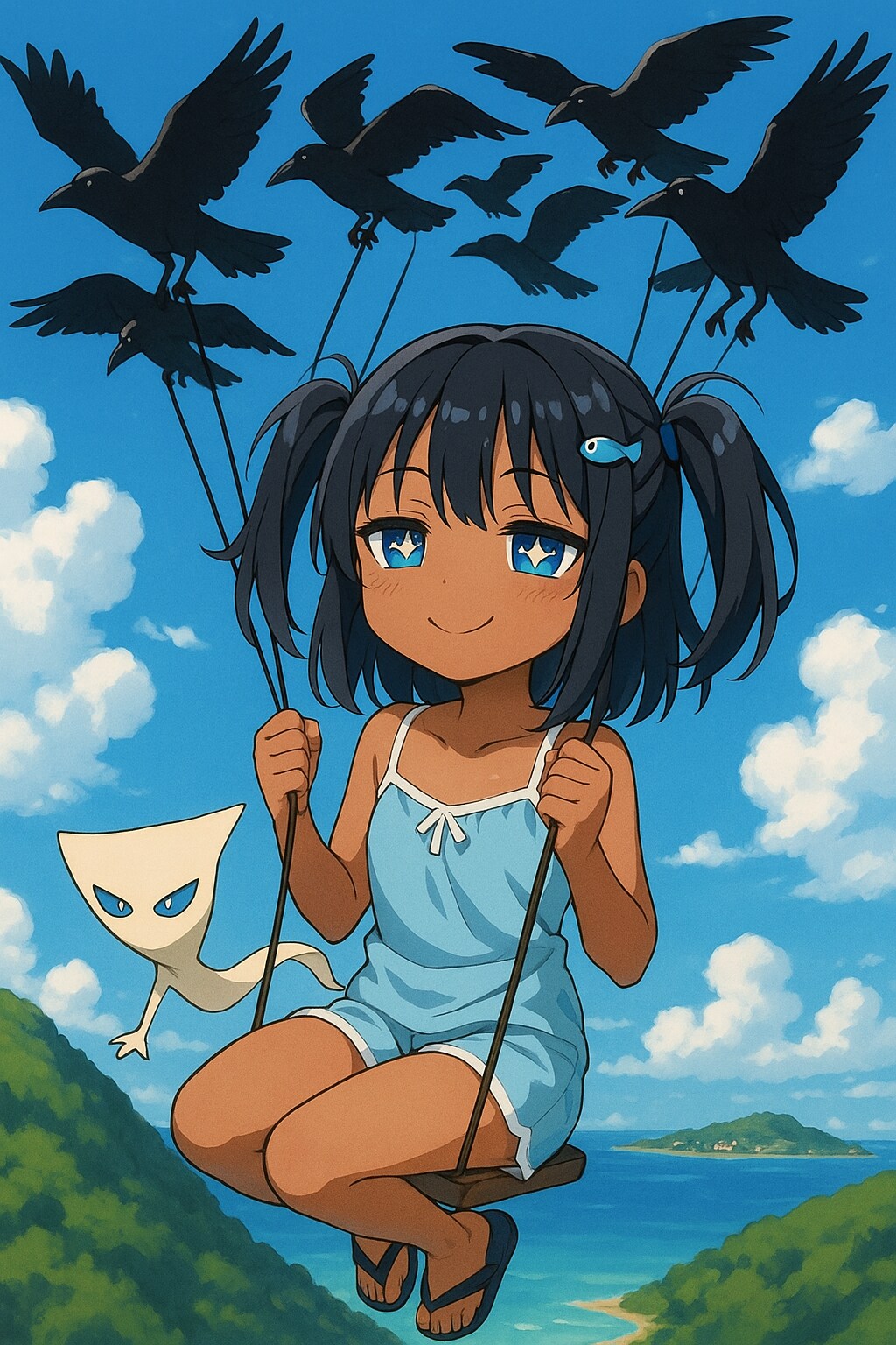 カラスで空飛ぶこなつちゃん