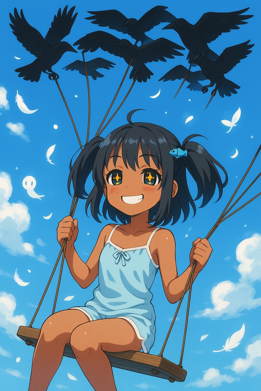 カラスで空飛ぶこなつちゃん