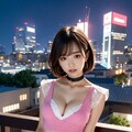 着エロの れなちゃん（夜の街） 4枚目