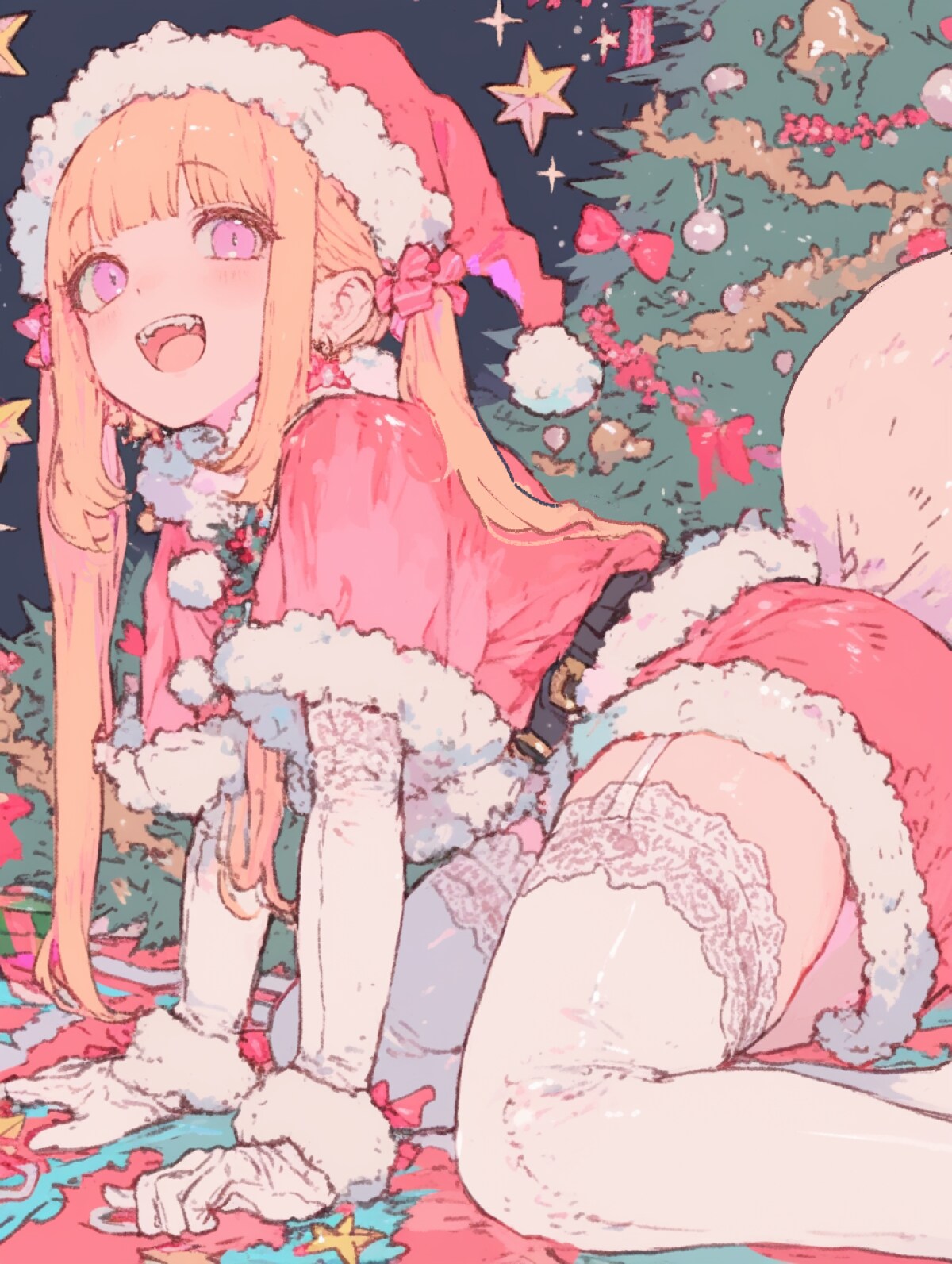 ギザ歯金髪サンタちゃん