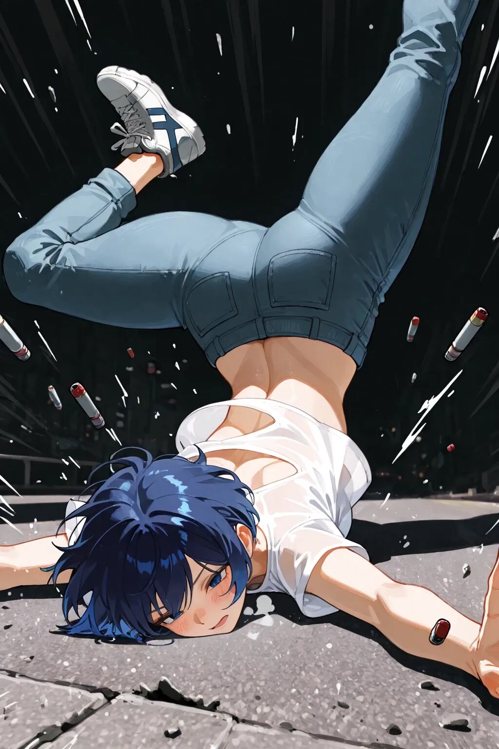 憧れの顔面着地