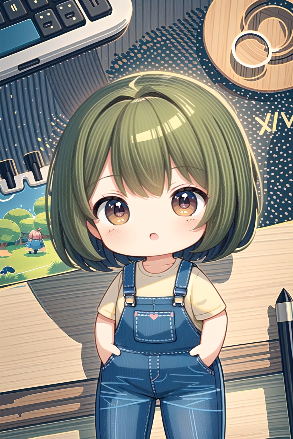 ちびキャラinぽっちゃり女子