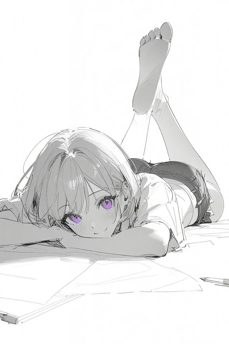 紫色が似合う女の子114