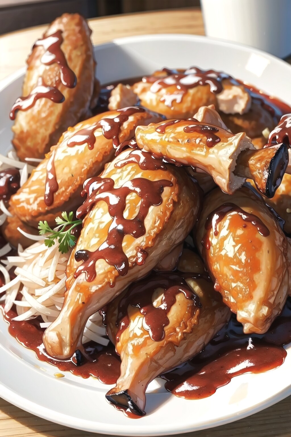 タレ付け唐揚げで揚げアゲ