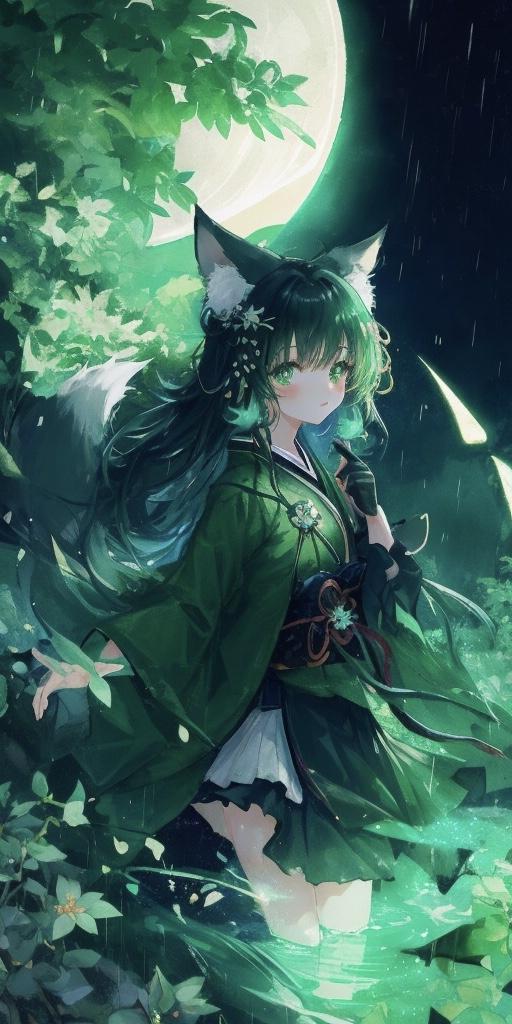 碧の月　憂の雨
