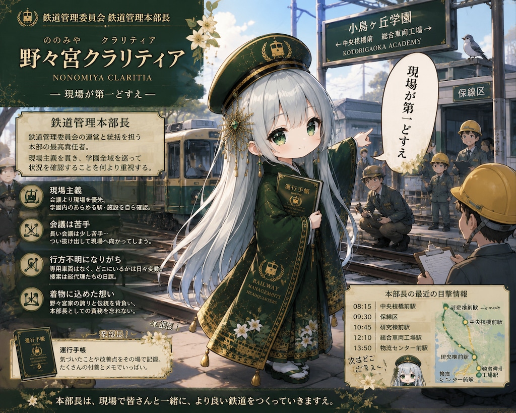 聖薔薇学園編〜鉄道管理委員会鉄道管理本部長クラリティア〜