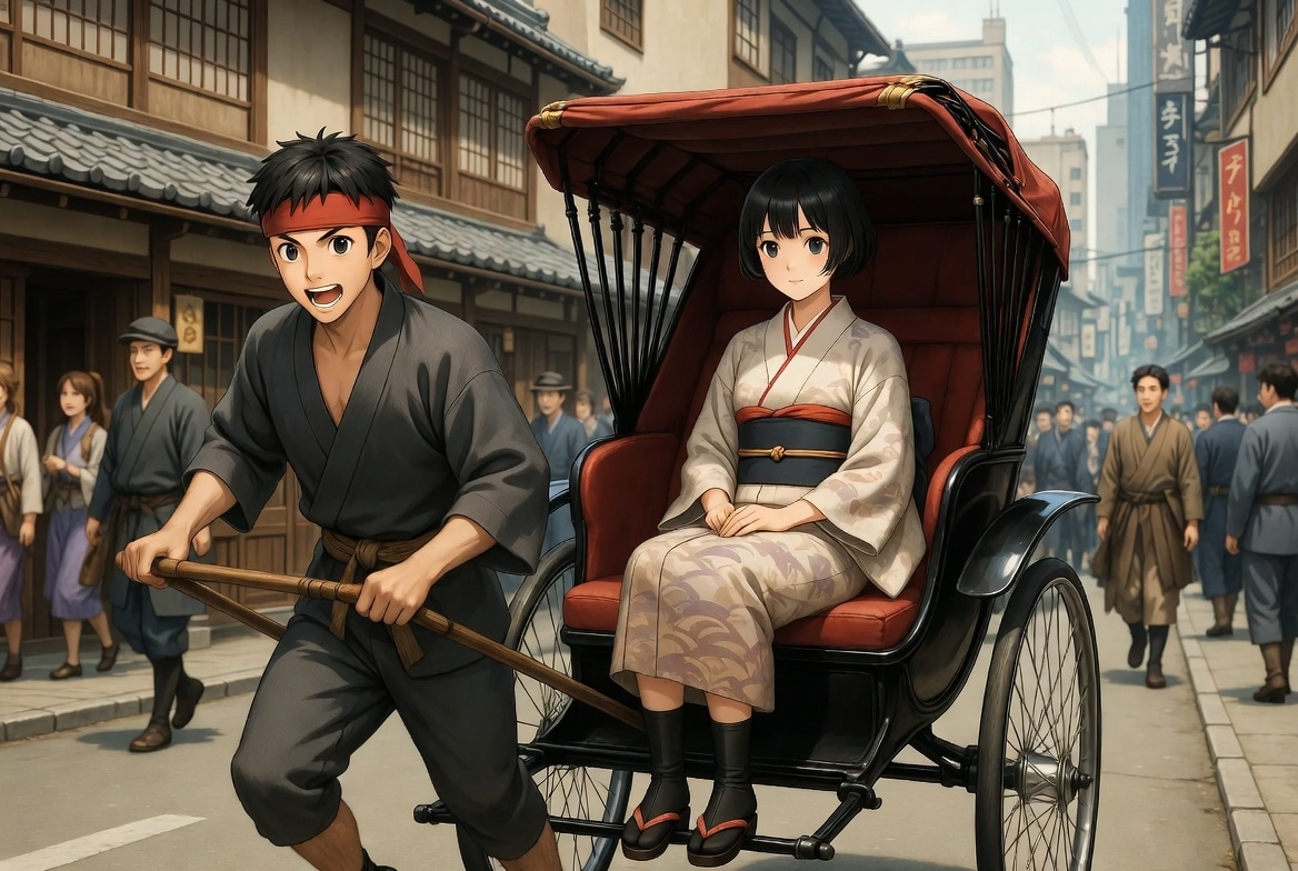 [今日は何の日 3/24] 人力車発祥の日（日本橋人力車の日） | の人気AIイラスト・グラビア