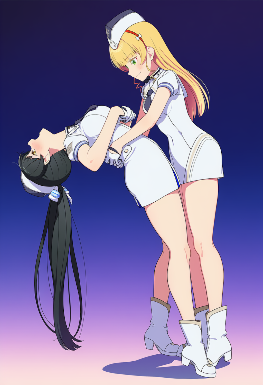 ブルアカオペレーター　後ろ反り13