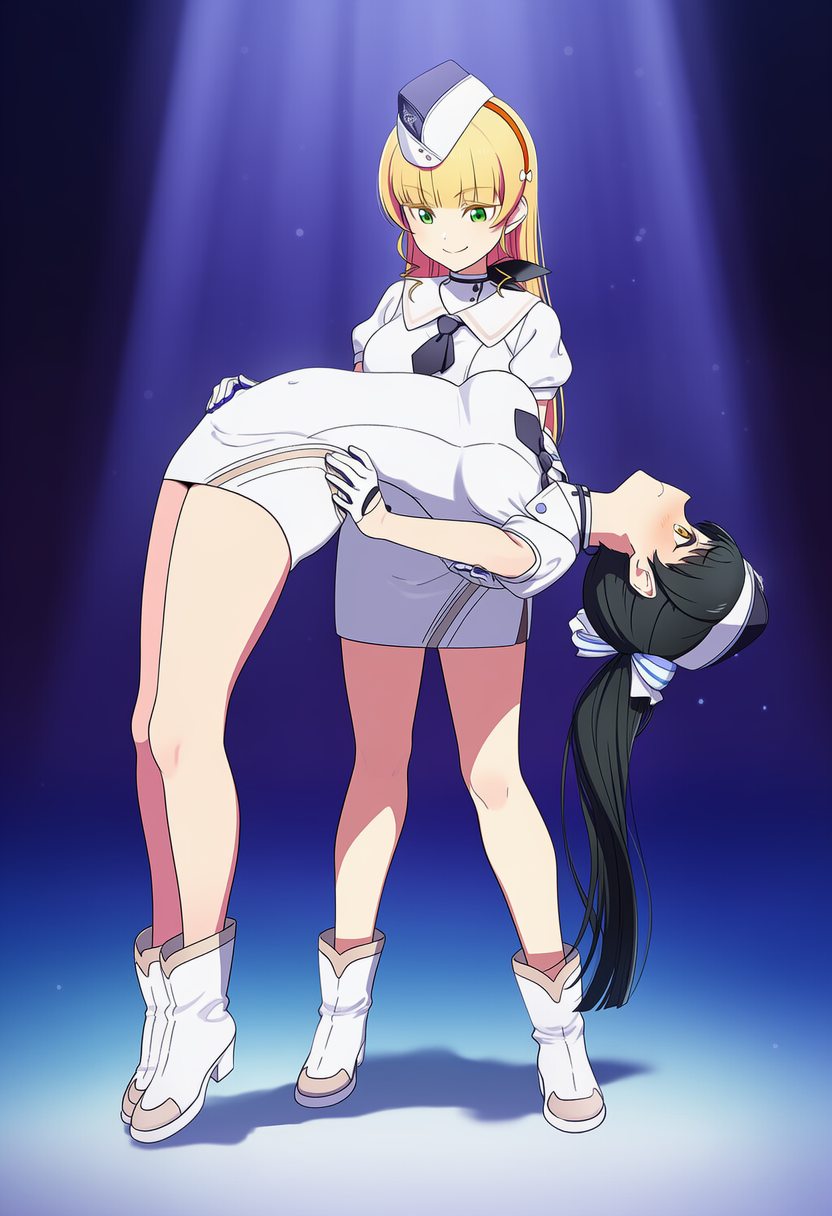 ブルアカオペレーター　後ろ反り13 | の人気AIイラスト・グラビア