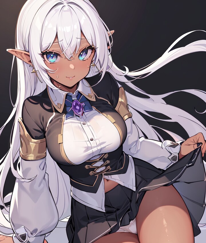 制服褐色エルフ