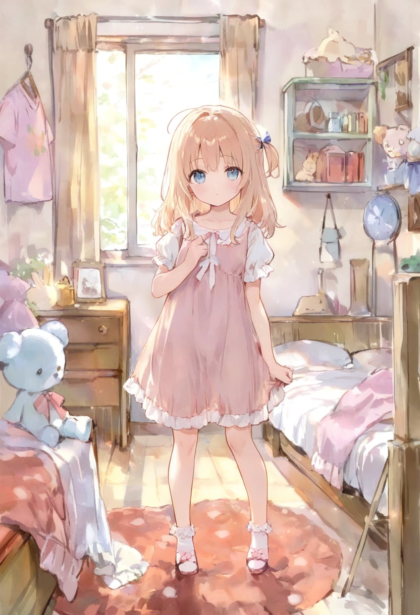 少女の部屋(水彩タッチ)(133)