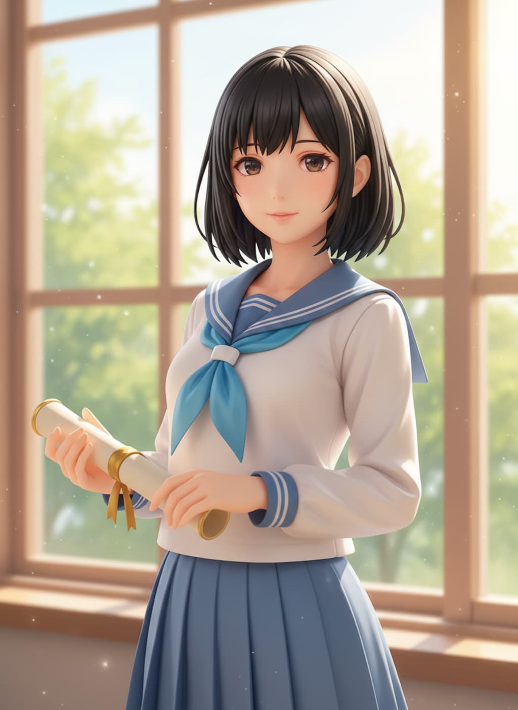 卒業生のフィギュア