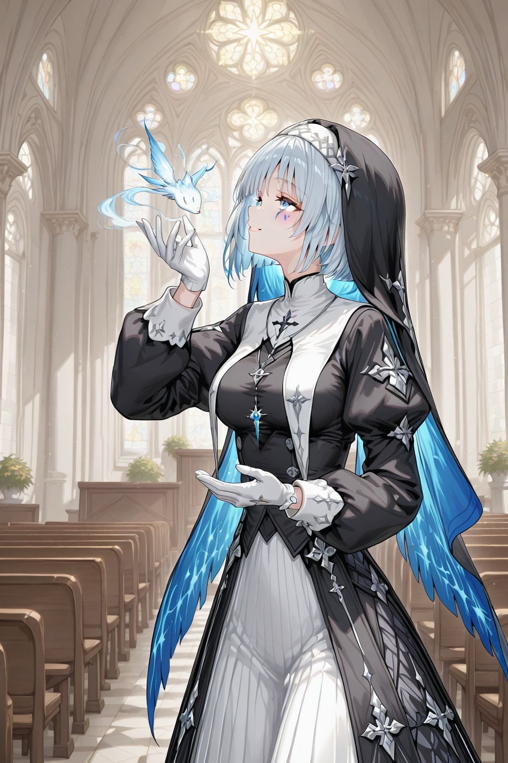 黒衣の下の微笑み | の人気AIイラスト・グラビア