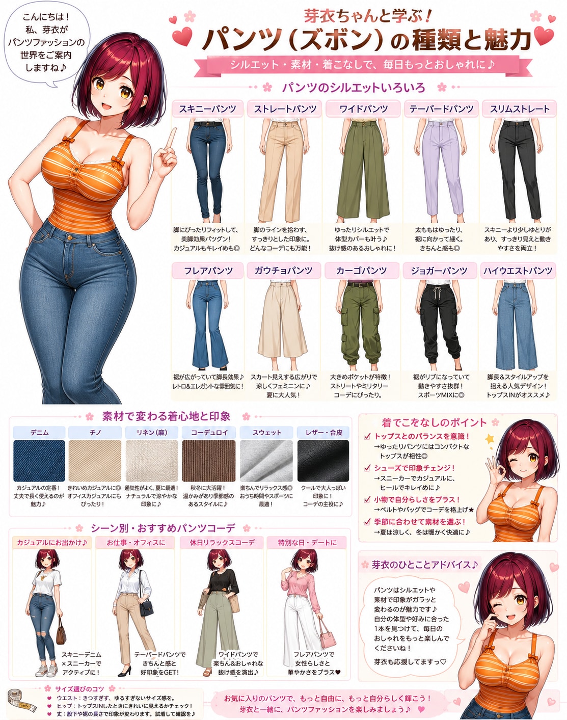 パンツの種類