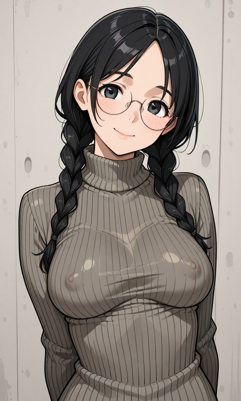 縦セタお姉さん