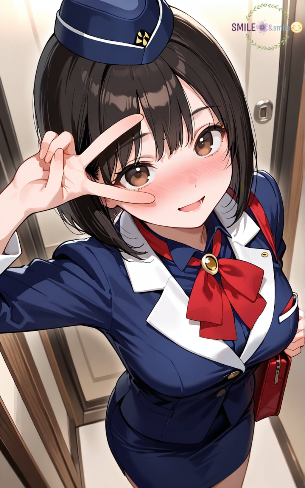 【今日の自撮り】キャビンアテンダント