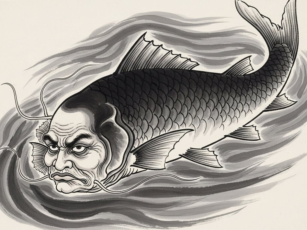 人面魚(２枚)　ImageFX