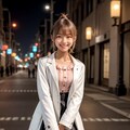 白コートのポニーテール少女 7枚目