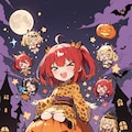 赤髪ちゃんのハロウィン 2枚目