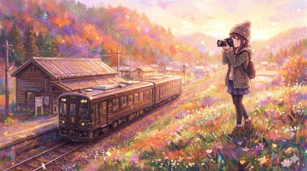 発車後を狙い撮り | の人気AIイラスト・グラビア