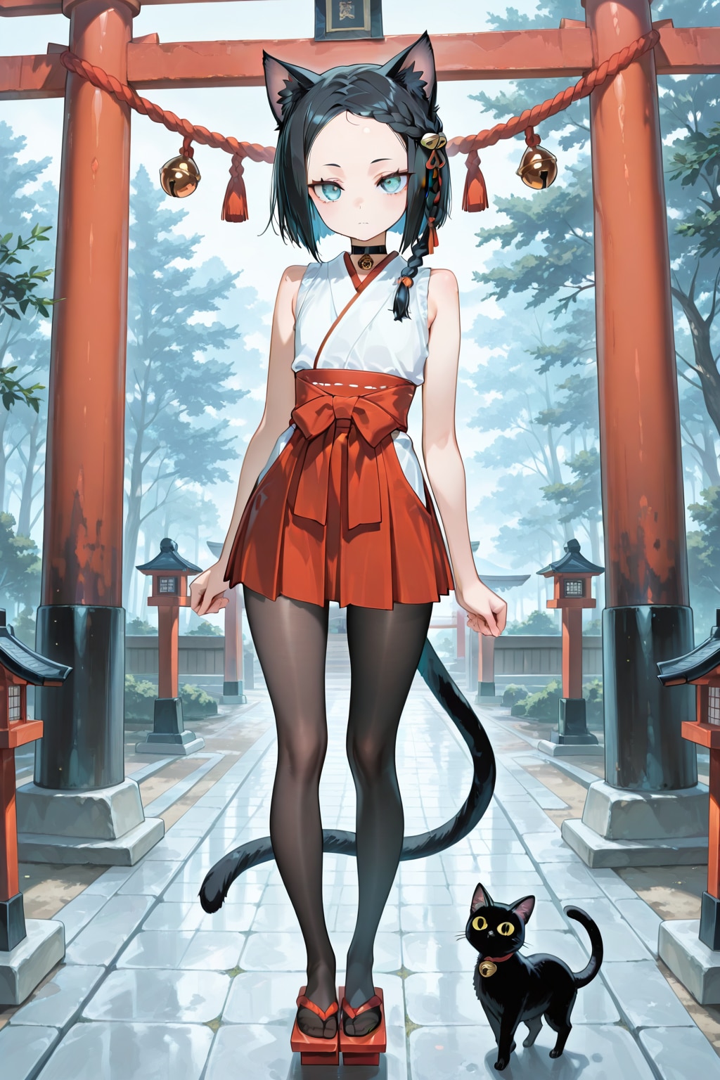 けも耳神社の蒼那ちゃん
