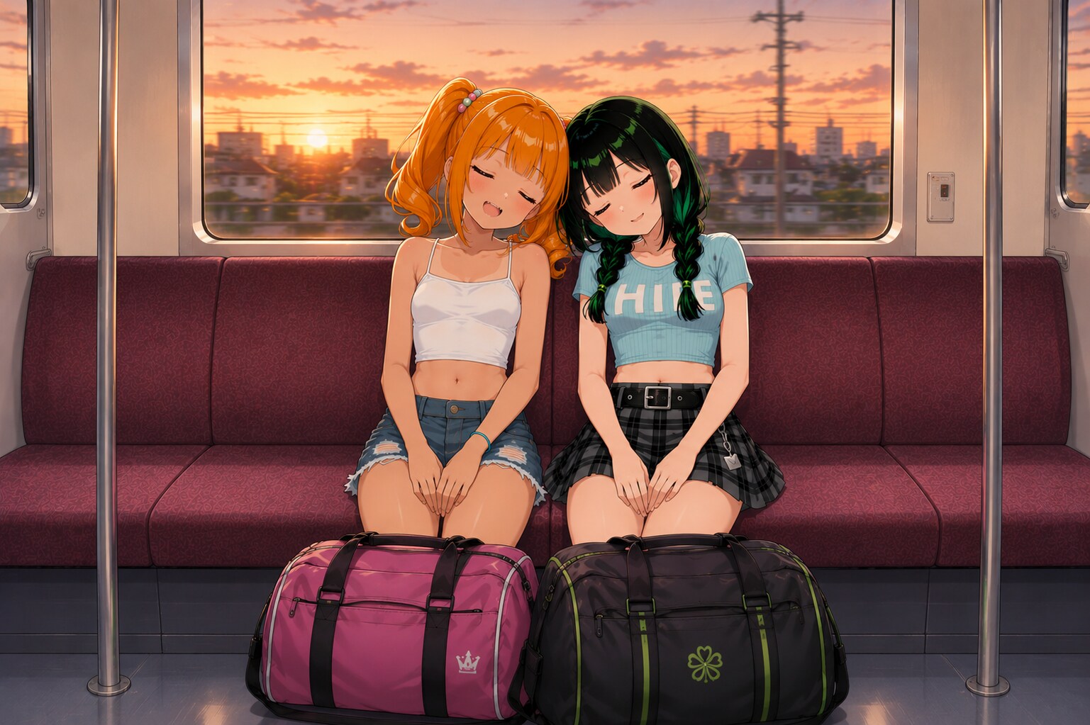 夕日の帰路