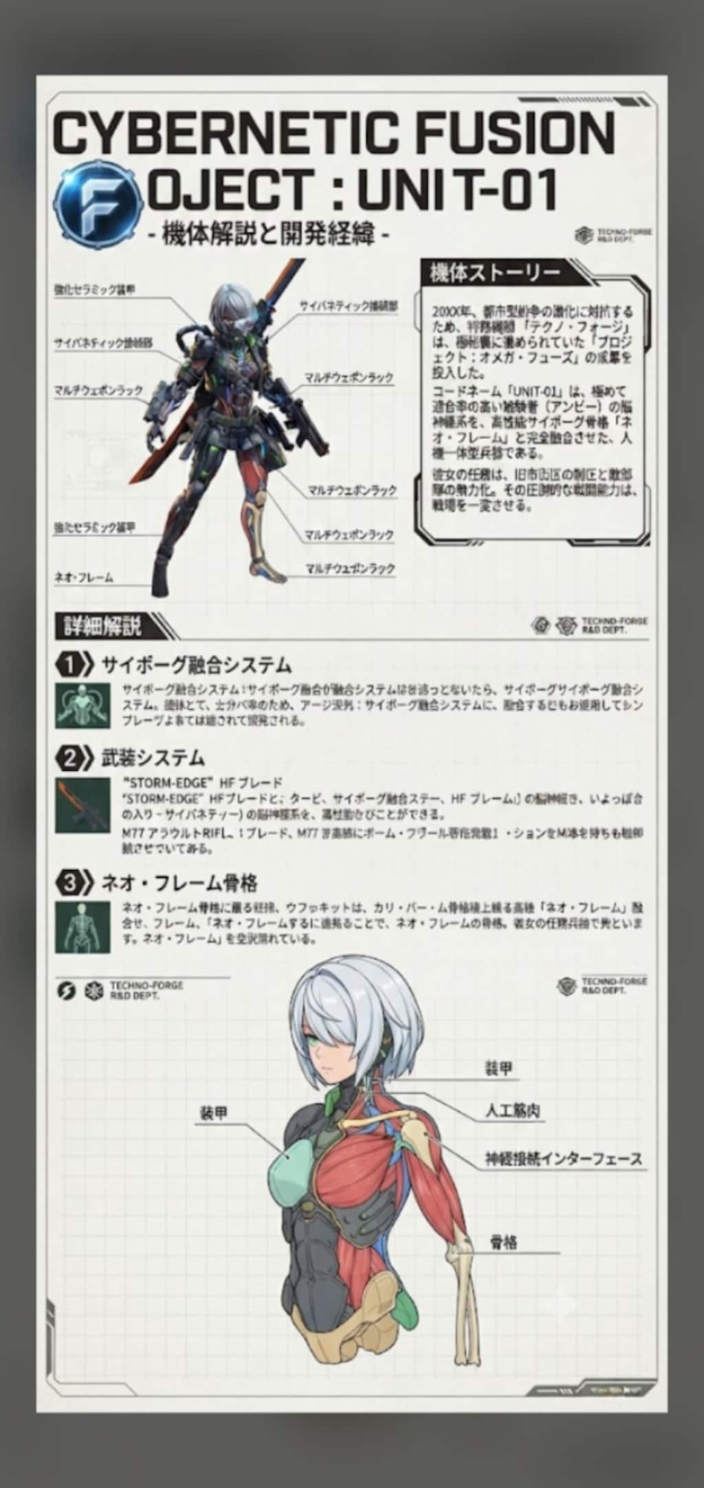 無法区域を制圧する試作サイボーグ💥