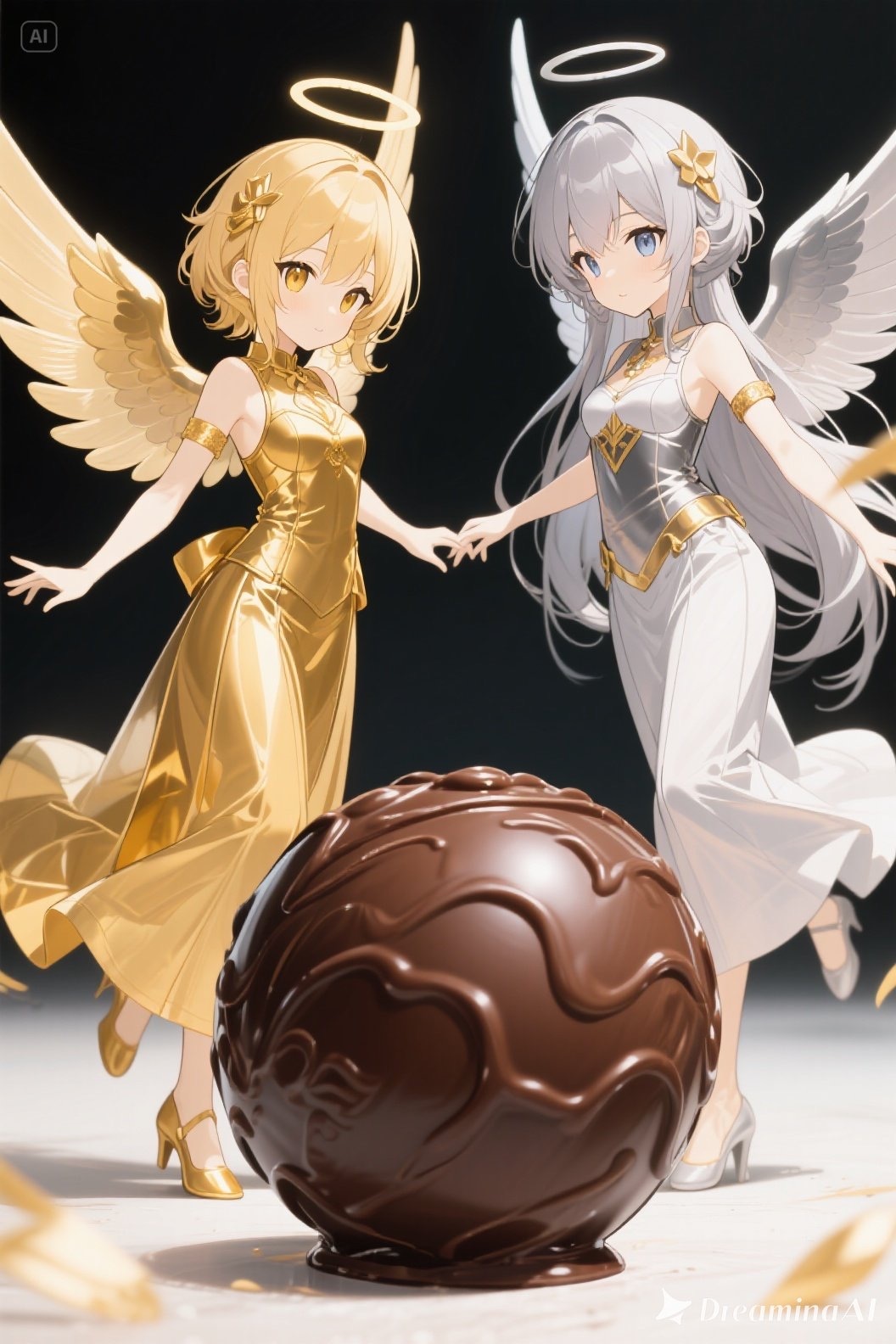金と銀のエンゼル530 | の人気AIイラスト・グラビア