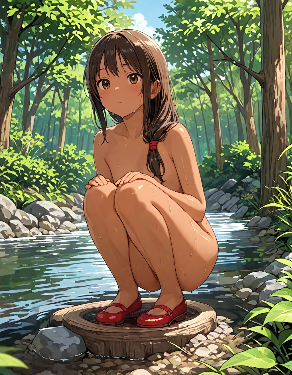 東欧森林地帯の不法居住者の少女 #3