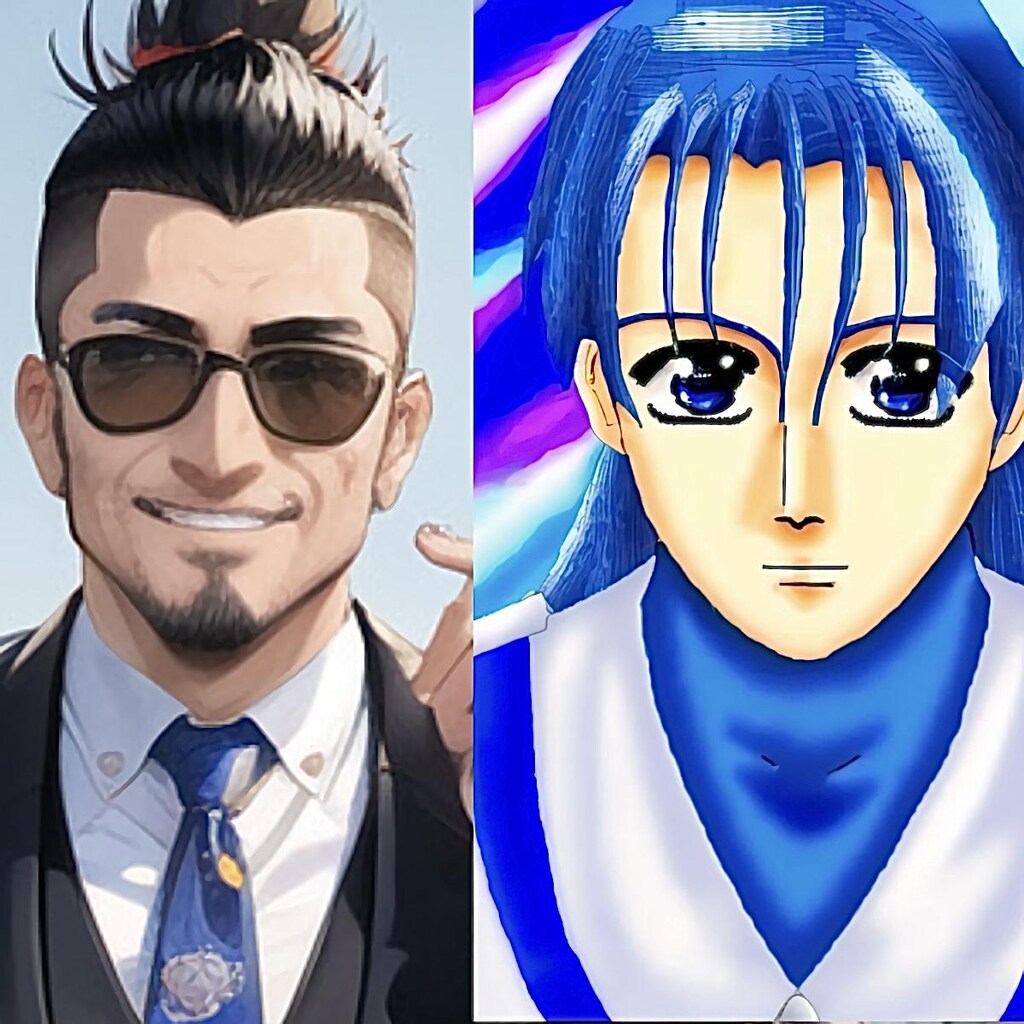 旅行をする222_kgさんとブルーダリアちゃん