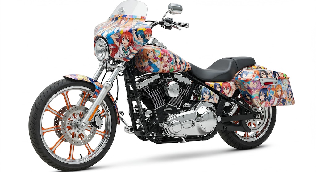 アニメキャラハーレーダビッドソン