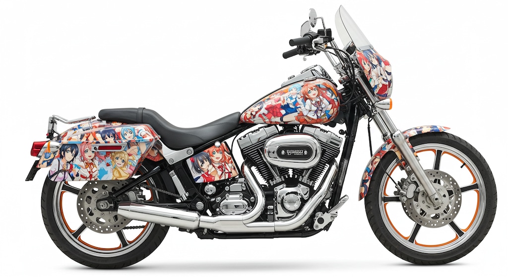 アニメキャラハーレーダビッドソン
