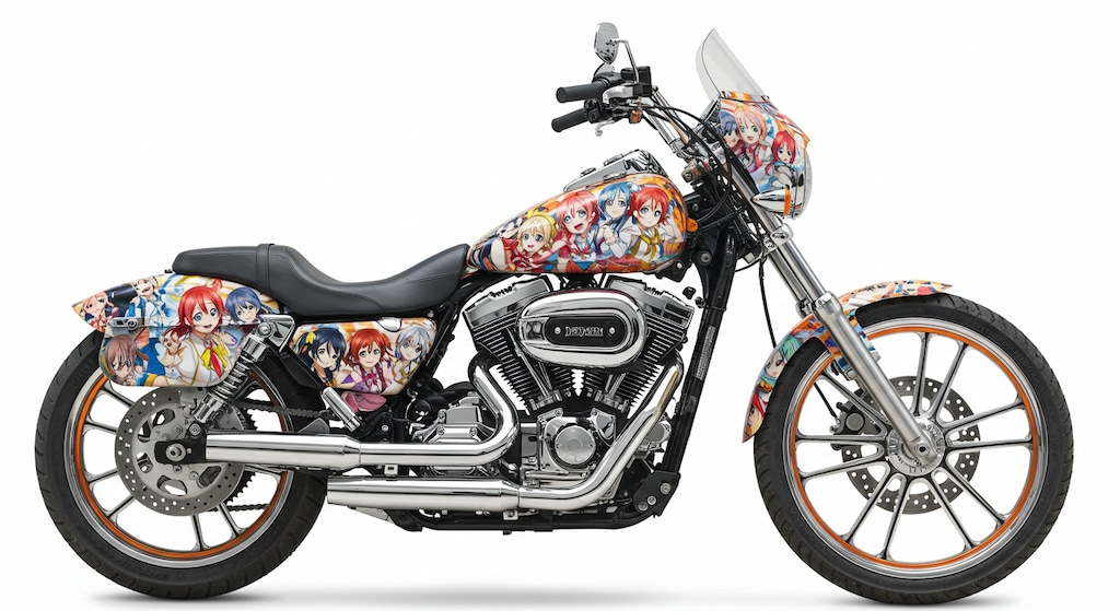 アニメキャラハーレーダビッドソン