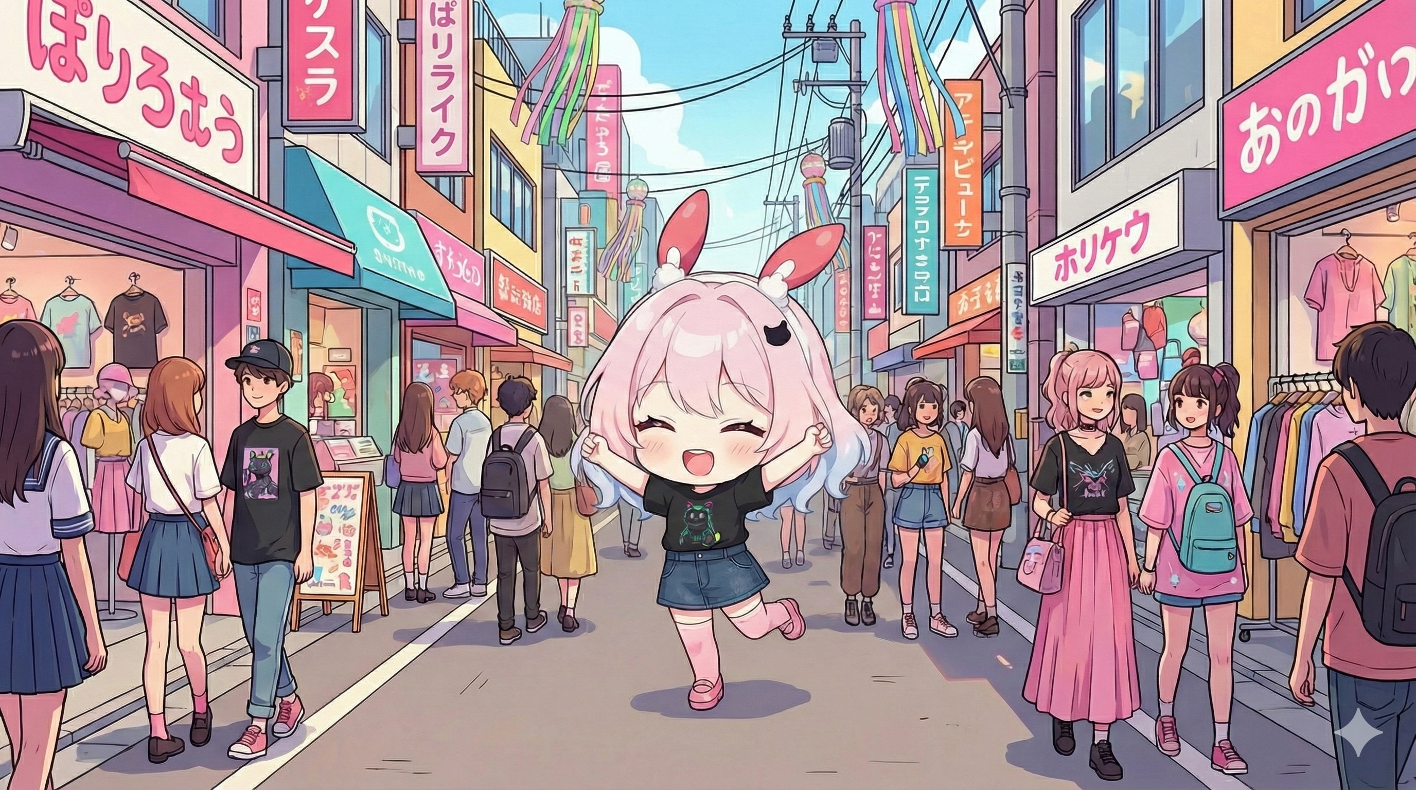 ブラック・スパークスタンダードTシャツとの合作 | の人気AIイラスト・グラビア