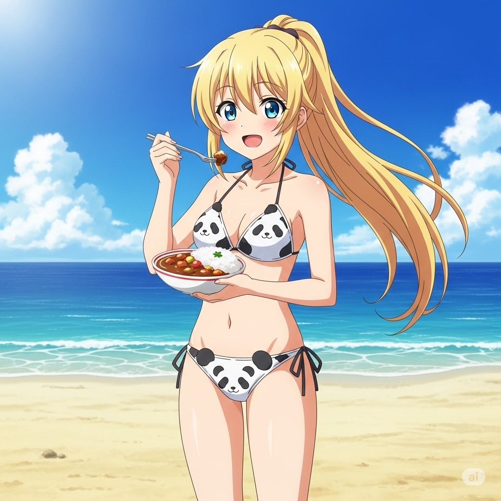 砂浜でカレー如何？