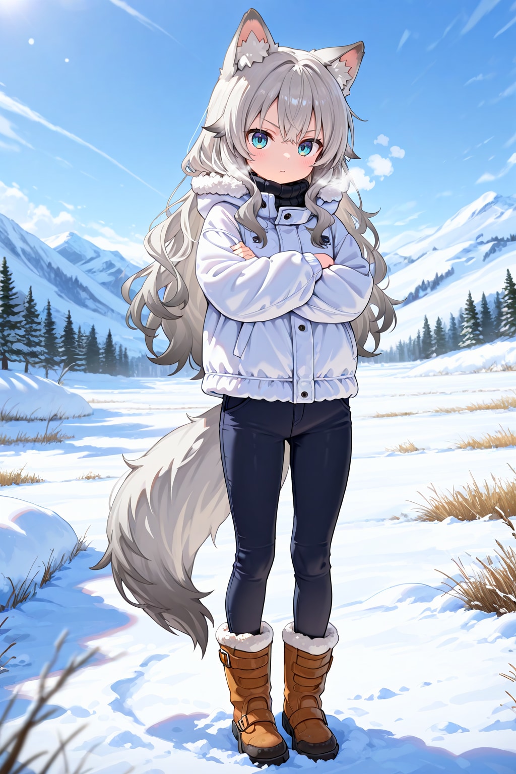 ケモミミ冬コーデ