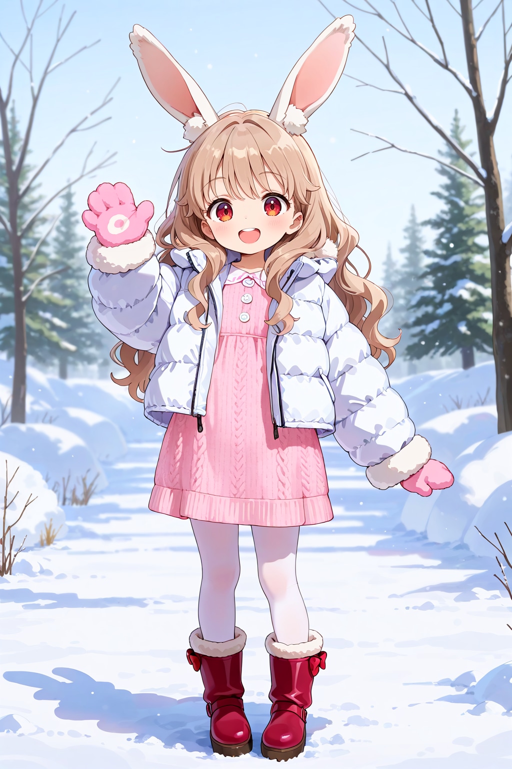 ケモミミ冬コーデ