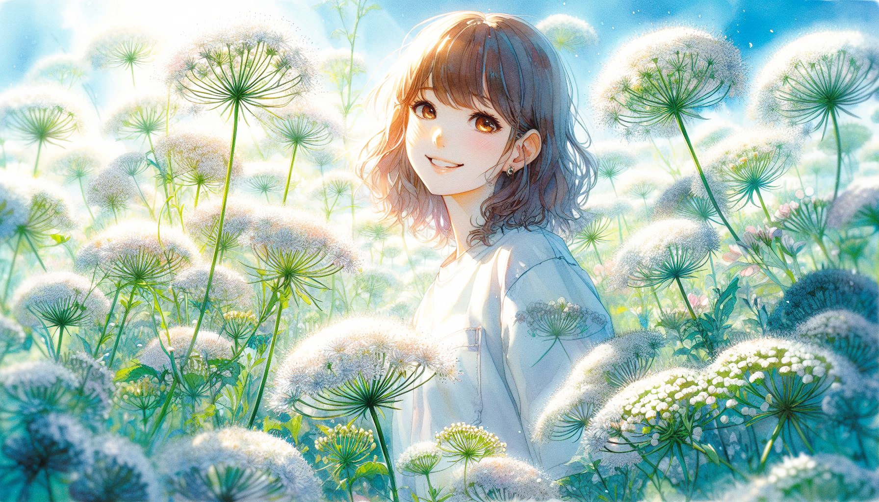 誕生花　0607 レースフラワー