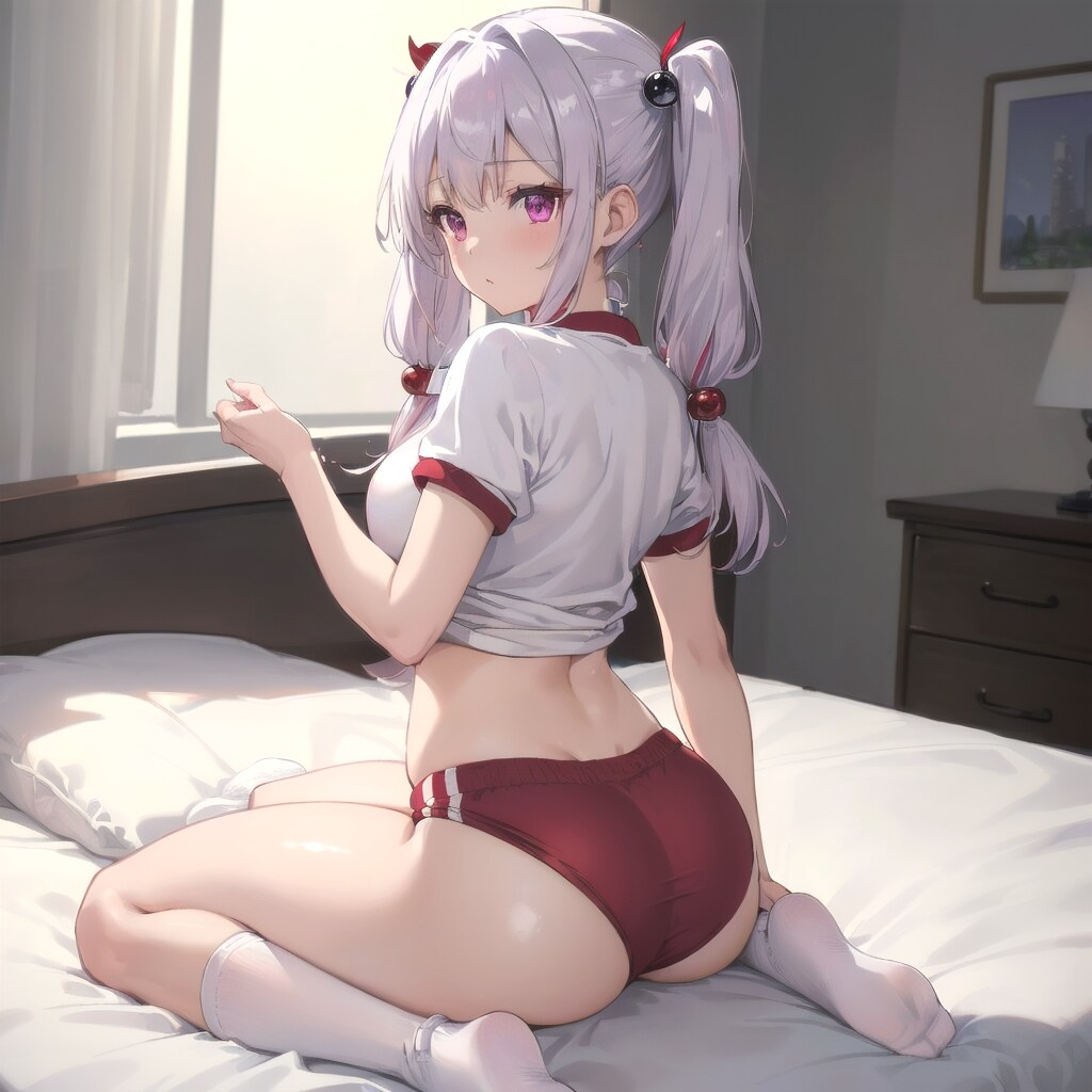 続・お泊まり中になぜか体操服を着せられるエルファシアさん16歳