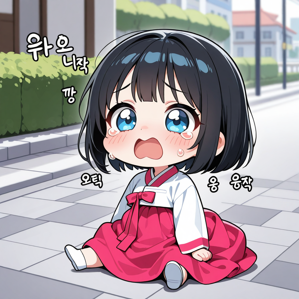 ソウルの街で、迷子になっちゃったちーちゃん。 | の人気AIイラスト・グラビア