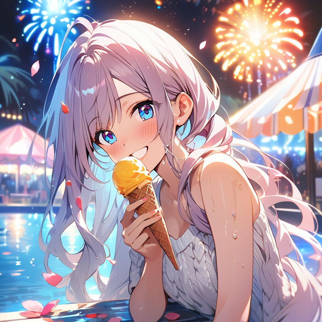 暑い夜にはアイスでしょう！
