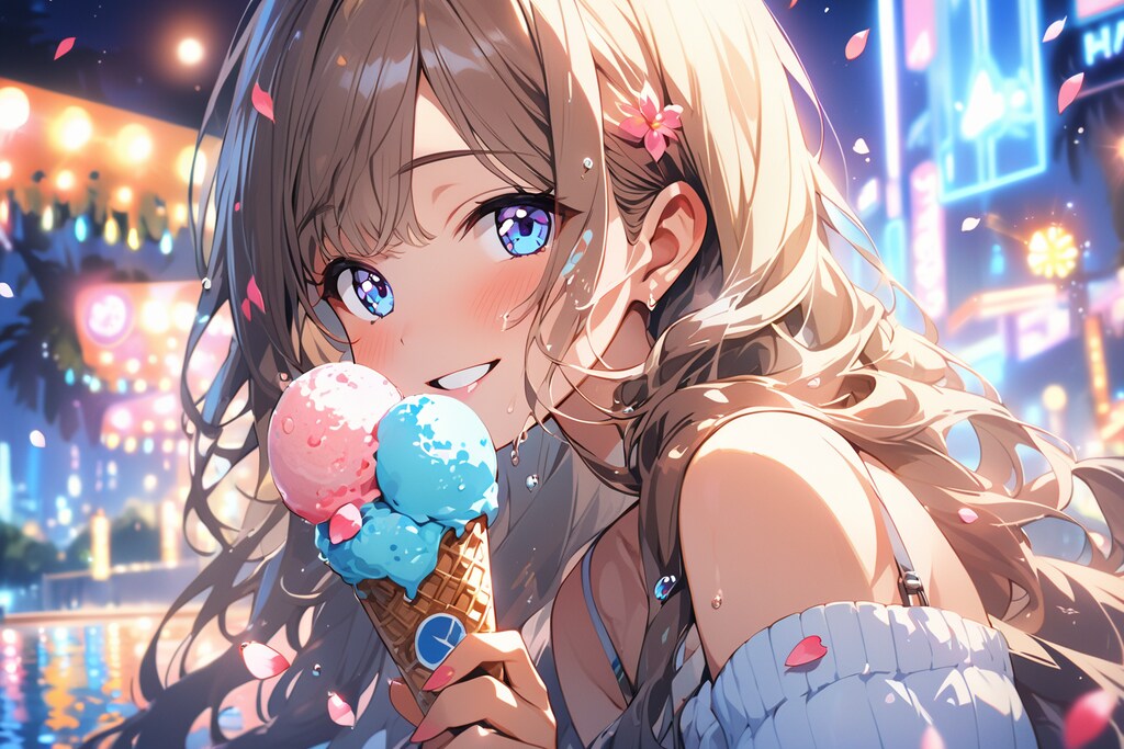 暑い夜にはアイスでしょう！