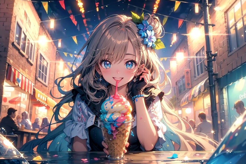 暑い夜にはアイスでしょう！
