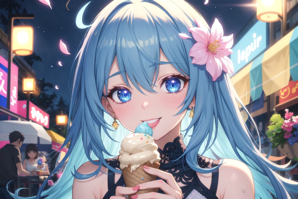 暑い夜にはアイスでしょう！