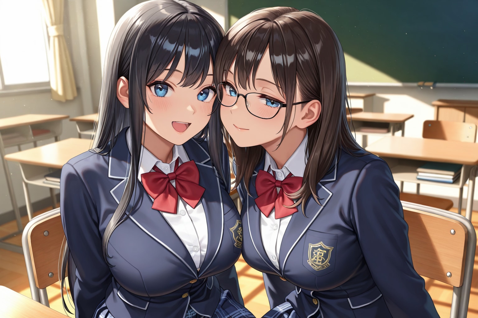 黒髪ロングコラボ！