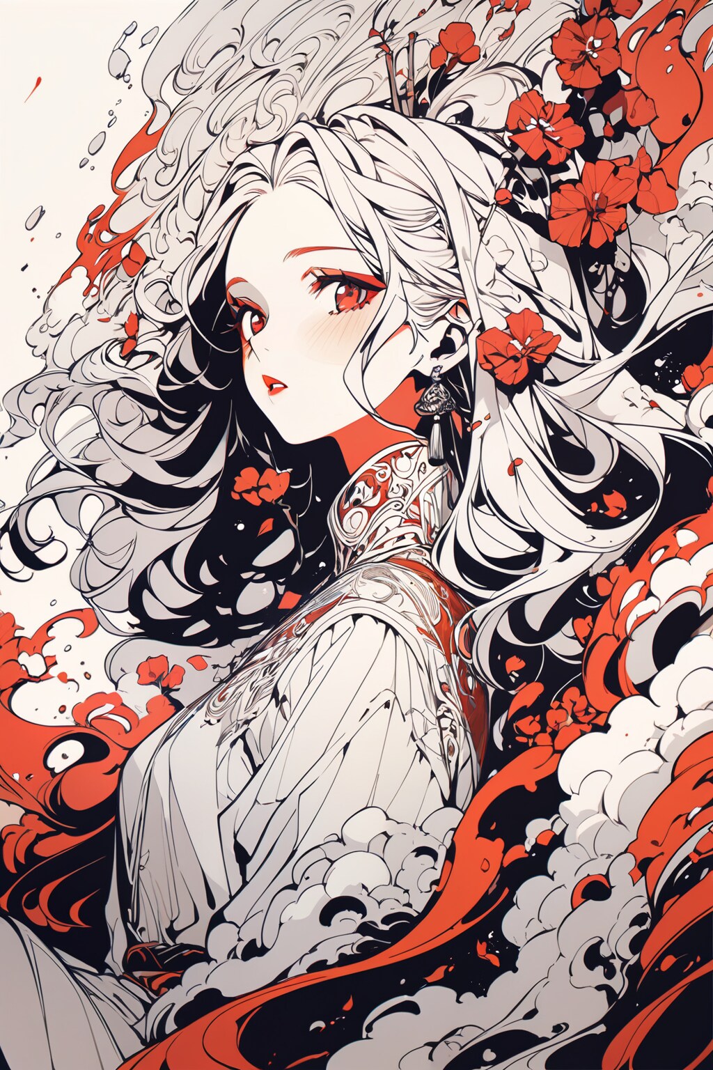 赤い | の人気AIイラスト・グラビア